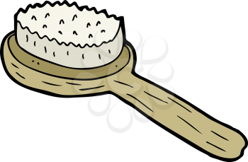 Royalty Free Clipart Image of a Scrub Brush