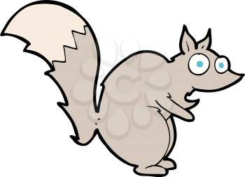 Royalty Free Clipart Image of a Squirrel