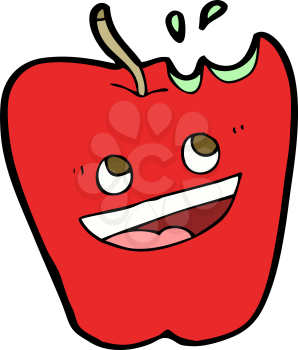 Royalty Free Clipart Image of a Apple