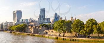 Cityscape of London in a beautiful summer day, England, United Kingdom