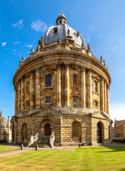 Radcliffe Camera, Bodleian Library, Oxford University, Oxford, Oxfordshire, England, United Kingdom in a summer day
