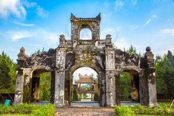 Temple of Literature in Hue, Vietnam in a summer day