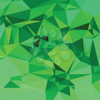 colorful illustration  with  green abstract polygonal background