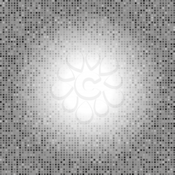 Abstract Grey Creative Pixel Pattern. Technology Background