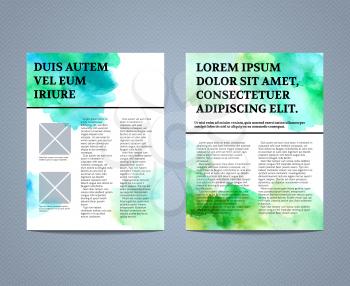 Paper templates for your business design. Vector illustration. There is blank place for your text. 