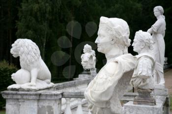 statues in antique Roman style outdoor