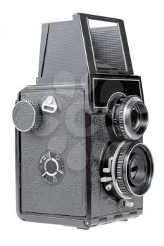 retro photo camera isolated on white