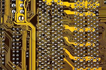 electronic circuit board background close up