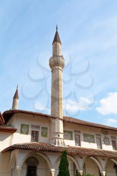 The Big Khan Mosque in Khan's Palace (Hansaray) in Bakhchisarai town, Crimea