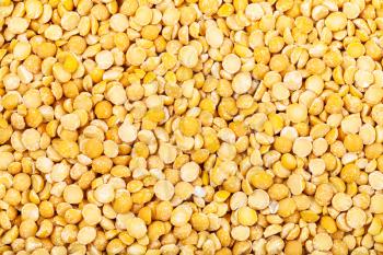 food background - many raw yellow split peas