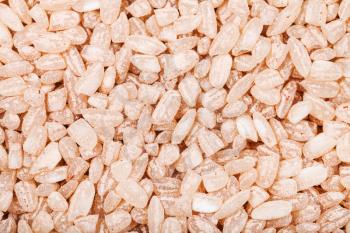 food background - medium-grain uncooked red Matta (Devzira) rice close up