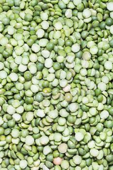 food background - many raw green split peas