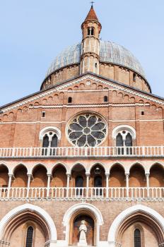 travel to Italy - front view of Basilica of Saint Anthony of Padua on piazza del Santo in Padua city