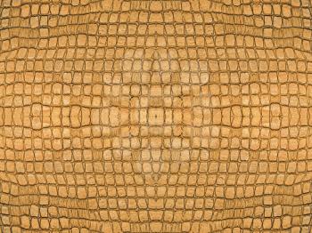 Brown ceramic tiles symmetrical abstract background.
