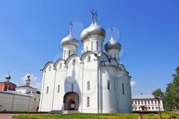 VOLOGDA,RUSSIA-MAY, 2015.St. Sophia Cathedral in Vologda,Russia on May 2015.It was constructed between 1568 and 1570 under personal supervision of Tsar Ivan the Terrible.