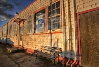 Old Abandoned Garage Service Station Canada