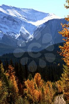 Rocky Mountains in autumn