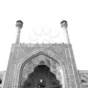 blur in iran the old decorative flower  tiles from antique mosque like background