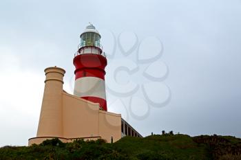 in south africa coastline cape of good hope  and lighthouse