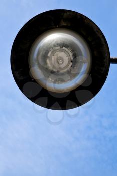  street lamp and a bulb in the sky arrecife teguise lanzarote spain