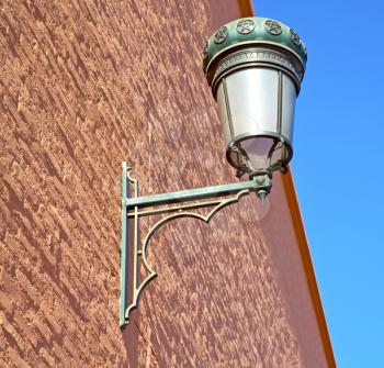  street lamp in morocco africa old lantern   the outdoors and decoration  brick