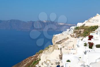 in        vacation europe cyclades santorini old town white and the sky