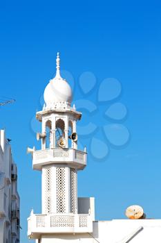  minaret and religion in clear sky in oman muscat the old mosque