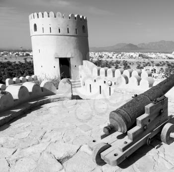 castle and cannon near the wall in oman muscat the old 