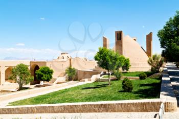 in iran antique palace and  caravanserai old contruction for travel people
