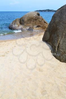 myanmar asia  kho samui bay isle froth foam   in thailand and south china sea 