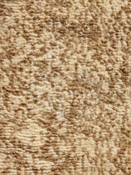 Fragment the surface of beige fluffy floor carpet