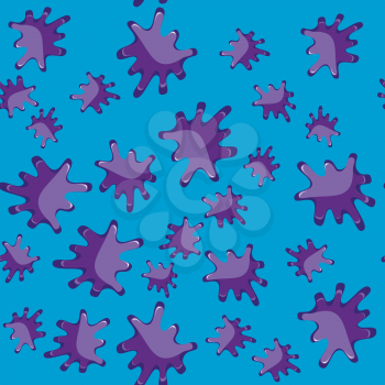 Blue blot cartoon seamless texture 615