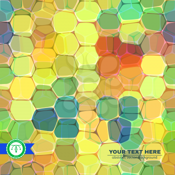 Abstract Colorful Honeycomb Seamless Background. Vector illustration