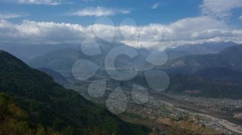 Panoramic View from top of Mountains in Nepal