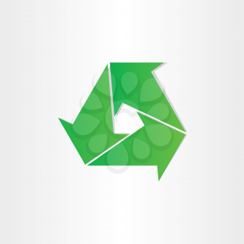 eco recycle symbol green arrows save planet