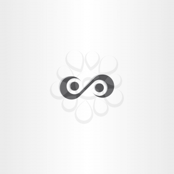 people handshake infinity symbol vector logo deal