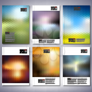 Abstract blurred backgrounds. Brochure, flyer or report for business, templates vector.