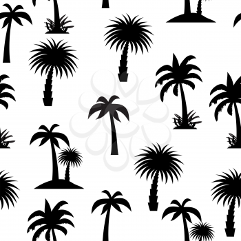 Palm Tree Seamless Pattern Vector Illustration EPS10