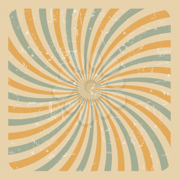 Abstract Grunge Sunburst  Background Vector Illustration. EPS10