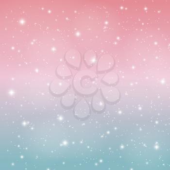 Abstract Glossy Star Sky Vector Illustration Background EPS10