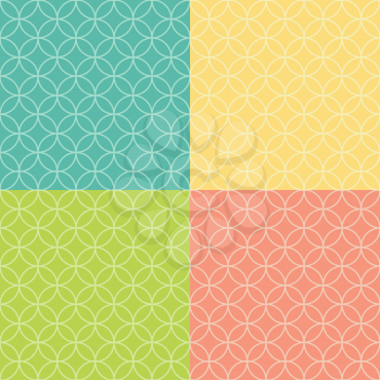 Colored Abstract  Background Seamless Pattern. Vector Illustration. EPS10