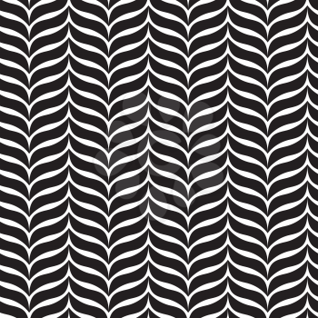 Abstract Monochrome Background Seamless Pattern. Vector Illustration. EPS10