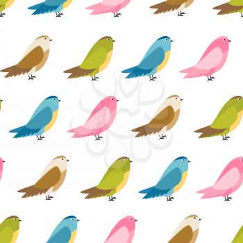 Abstract Bird Seamless Pattern Background Vector Illustration EPS10