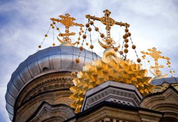 Dome of church in Saint-Petersburg