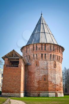 Ancient fortress (Kremlin) in Smolensk, Russia