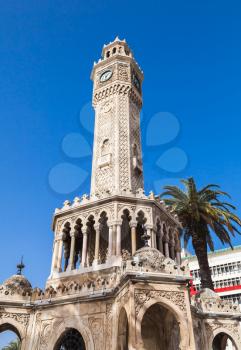 Clock tower on Konak Square. It was built in 1901 and accepted as the official symbol of city Izmir, Turkey