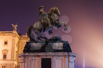 Prince Eugene of Savoy, equestrian monument in Heldenplatz, Vienna