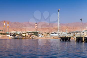 Aqaba port, oil terminal, Gulf of Aqaba, Hashemite Kingdom of Jordan