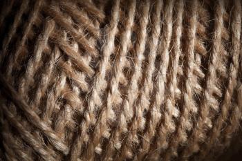 Closeup household string bundle texture