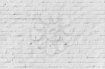 White brick wall, seamless detailed background photo texture